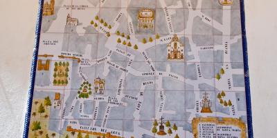 Mapa ng jewish quarter Seville