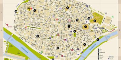 Mapa ng libreng mapa ng kalye ng Seville spain