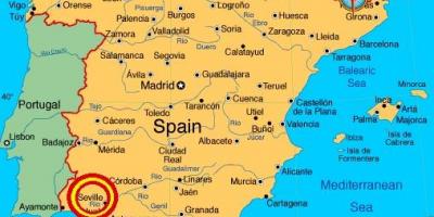 Sevilla espana mapa