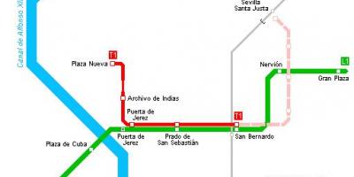 Mapa ng Seville bagon