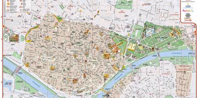 Mapa ng lungsod ng Seville spain
