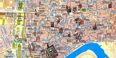 Mapa ng Seville walking tour
