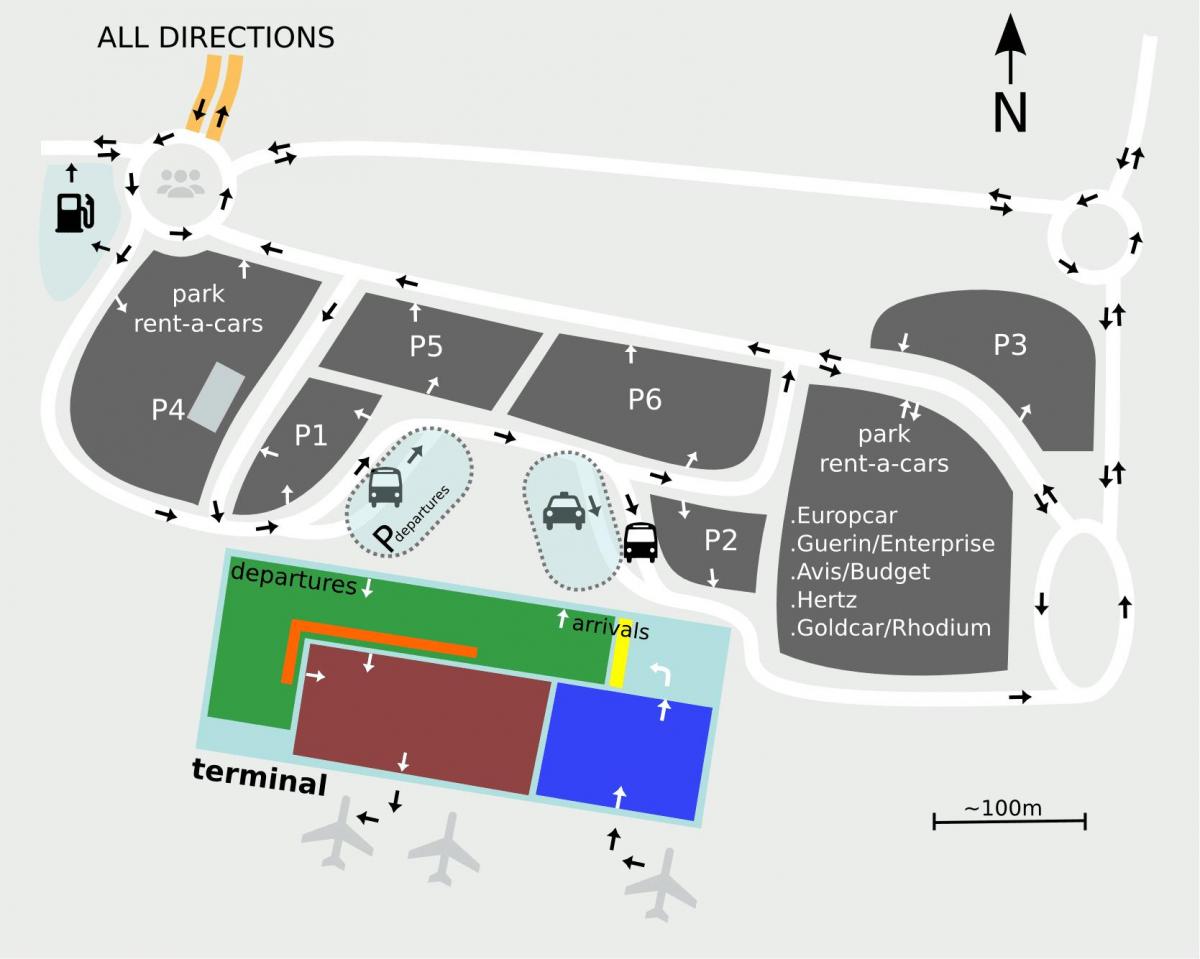Sevilla airport mapa